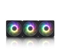 IN WIN Mercury AM120S IW-FN-AM120S-3PK, paquete triple de ventilador PWM direccionable RGB de 120 mm, IW-FN-AM120S-3PK, negro/blanco