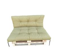 IN WOHO Juego de cojines para palés, cojines para exteriores para sofá palés, cojines de asiento para palés europeos, cojines para muebles de jardín, cojines impermeables para palés, 120 x 40 y 120 x