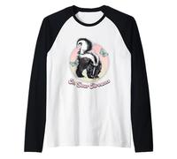 In Your Dreams Skunk with Butterflies Camiseta Manga Raglan