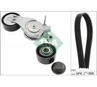 INA 529 0213 10 Juego de correas trapeciales poli V para FORD FOCUS III Turnier