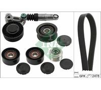INA 529 0520 20 Juego de correas trapeciales poli V para VW Touareg (7P5, 7P6)