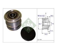 INA 535 0200 10 Rueda libre de alternador Compatible con FORD MONDEO IV Turnier BA7 S-MAX WA6 Galaxy Mk2 MPV WA6 MONDEO IV BA7 MONDEO IV Sedán BA7 Mondeo Mk5 Sedán CD