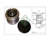 Ina 535 0203 10 Rueda Libre para Opel Adam BMW E81 Chevrolet Aveo Saab 9-5