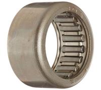 INA HK1712 aguja rodamiento de rodillo, jaula de copa, anillo exterior y rodillo, jaula de acero, extremo abierto, métricas, 17 mm ID, 23 mm OD, 12 mm de ancho, 14000RPM máxima velocidad de rotación