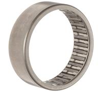 INA HK5528 aguja rodamiento de rodillo, jaula de copa, anillo exterior y rodillo, jaula de acero, extremo abierto, métricas, ID de 55 mm, 63 mm OD, 28 mm de ancho, 4700RPM máxima velocidad de rotación