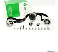 INA 530 0550 32 Bomba de agua + kit de correa de distribución 29,5 mm Compatible con VW Polo V Hatchback 6R1, 6C1 Golf 6 5K1, AUDI A4 B8 Avant 8K5 A6 C7 Avant 4G5, 4GD, SKODA Fabia II Combi 545