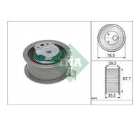INA Polea Tensora Correa Dentada Apto para Volvo XC60 II 2.0 D4 XC90 531 0927 10