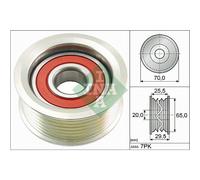 INA Rodillo De Guía De Correa De Poly V Para Honda CR-V III 2.2i-DTEC 4WD