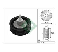 INA Rodillo Guía De Correa Poly V Para Ford Ranger 3.2 TDCI 4X4 2.2