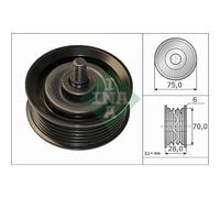 INA Rodillo Guía De Correa Poly V Para KIA Sorento III 2.2 CRDi 4WD