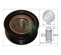 INA Rodillo Guía De Correa Poly V Para Mercedes-Benz Vito/Mixto