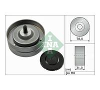 INA Rodillo Guía De Correa Poly V Para VW Phaeton 4.2 V8 4motion Audi