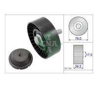 INA Rodillo Guía De Correa Poly V Para VW Polo 1.2 TSI Golf VI Audi