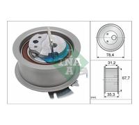 INA Rodillo Tensor Correa Para VW Touran 2.0 TDI 1.9 Passat Variant Audi A3