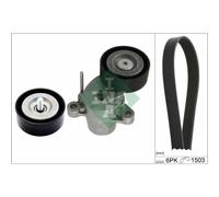 INA Set Correa Poli V Correa Trapezoidal para Ford Fiesta VII Dxa / CB7 Ceu