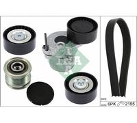 INA Set Correa Poli V para Mercedes-Benz Clase C T-Model S204 Clase GLK
