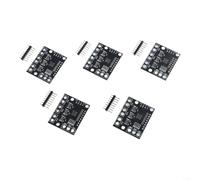 INA3221 Módulo de sensor de voltaje de corriente de triple canal I2C Monitor de potencia para Arduino para Raspberry Pi - 0-26V derivación bidireccional para placa de ruptura, paquete de 5 (pizarra)