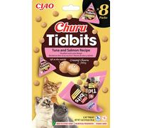INABA Cat Churu Tidbits - atún y salmón 8x12g