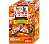 CHURU (8x12 gr) - Snack para Gatos con Relleno Churu (Pollo, Pollo con Atún, Pollo con Calabaza ó Atún con Queso)