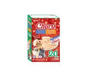 INABA Cat Holiday Box - Set de golosinas navideñas para tu gato
