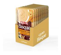 Inaba Churu Bisque Gatos | Comida Húmeda Complementaria en Puré | Pack 12 Sobres 40 g | Sabores: Atún, Atún con Salmón, Pollo y Pollo con Ternera