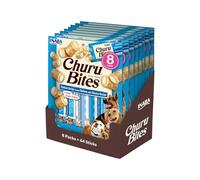 INABA Churu Bites, Snack para Perros, Pollo y Queso, Multipack 64 x 12g
