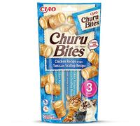 Churu Bites Receta de Atún con Vieira para Gatos 3 x 10 gr