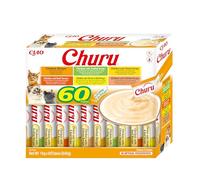 INABA Churu Box - Premios para Gatos - Snacks Saludables a Base de Pollo, Varios Sabores - Textura Cremosa - Sin Cereales, Conservantes, Colorantes - 60x14g
