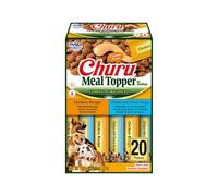 INABA Churu Meal Topper Perros - 2 sabores de Pollo y Pollo con Queso - Alimento Completo y Equilibrado - Ideal para Mezclar con Croquetas - Sabroso, Saludable y Rico en nutrientes - 280g (20x14g)
