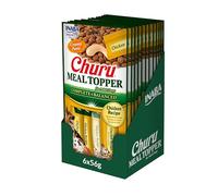 INABA Churu Meal Topper Perros Adultos - Receta Saludable de Pollo - Alimento Húmedo Completo y Balanceado con Vitaminas, Colágeno y Minerales - Ideal para Mezclar con Croquetas - 672g (12x56g)