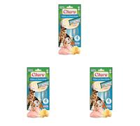 INABA Churu Perros - Receta Saludable de Pollo con Queso - Delicioso Snack Líquido para lamer - Golosinas para Adiestramientro - Sin Colorantes ni Conservantes - 56g (4x14g) (Paquete de 3)