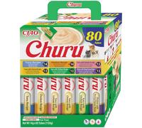 INABA Churu Snack para Gatos, Multipack Pollo y Atún, 80 x 14g