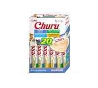 INABA Churu Snack para Gatos, Multipack Sabor Atún, 20 Sticks x 14g | Snack Suave y Cremoso, Delicioso, Sticks para Lamer, Complemento para la Comida, Ingredientes Premium, Bajo en Calorías