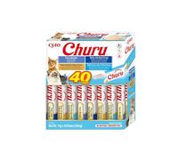 INABA Churu Snack para Gatos, Multipack Sabor Atún, 40 Sticks x 14g