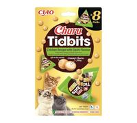 INABA Cat Churu Tidbits - Pollo con Caldo Dashi 8x12g