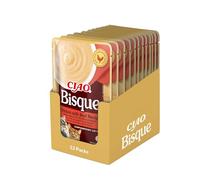 INABA Ciao Bisque, Alimento Húmedo, Pollo y Ternera, Multipack 12 x 40g