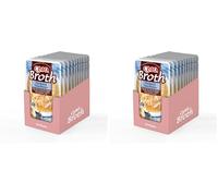 INABA Ciao Broth Gatos - Receta Pollo y Atún - Snack Húmedo para Gatos, Delicioso y Saludable - Complemento Alimenticio, Natural y Sin Cereales - 480g (12 Packs x 40g) (Paquete de 2)