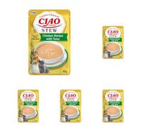 INABA Ciao Entrée Stew, Comida Húmeda para Gatos, Comida Completa con Tiras de Pollo y Atún, Rico y Cremoso Estofado Elaborado con Ingredientes Naturales, Alta Humedad, para Gatos Adultos, 1 x 40 g