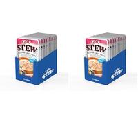 INABA Ciao Stew Gatos - Receta de Pollo y Salmón- Guiso Saludable y Cremoso - Sin Cereales, Conservantes ni Colorantes - Bajo en Calorías - 480 g (12x40 g) (Paquete de 2)
