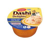 INABA Dashi Delights, Alimento Húmedo, Pollo con Atún, 70g