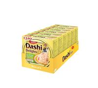 INABA Dashi Delights, Comida para Gatos, Pollo Vieira Atún y Bonito, 6x70g