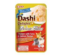 Churu Cat Dashi Delights Delicate Flakes Pollo Con Atún Y Salmón 40 Gr