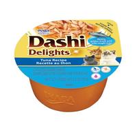 INABA Dashi Delights Gatos - Caldo Saludable con Copos de Atún - Alto Contenido en Proteínas - Ingredientes Naturales - Sin Conservantes ni Colorantes - 70 g