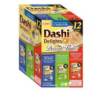 INABA Dashi Delights Gatos, Multipack Pollo, Atún, Vieira y Salmón, 480g