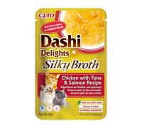 INABA Dashi Delights Receta de Caldo Sedoso de Pollo con Atún y Salmón 40g