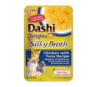 Churu Dashi Delights Silky Broth Receta Pollo y Atún Caldo para Gatos 40 gr