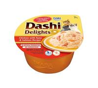 Churu Dashi Delights Pollo con Atún y Salmón Caldo para Gatos 70 gr
