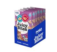 INABA Juicy Bites Gatos - Recetas Saludables de Gambas y de Marisco - Snacks Húmedos para Mascotas - Deliciosas Golosinas - Sin Cereales, Sin Conservantes ni Colorantes - 203,4g (18x11,3g)