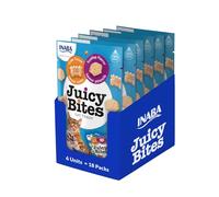 INABA Juicy Bites Gatos - Recetas Saludables de Vieira y de Cangrejo - Snacks Húmedos para Mascotas - Deliciosas Golosinas - Sin Cereales, Sin Conservantes ni Colorantes - 203,4g (18x11,3g)