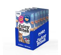 INABA Juicy Bites Gatos - Sabor Atún y Pollo - Snacks Húmedos - Premios Saludables - Deliciosas Golosinas - Comida para Mascotas Sin Cereales, Conservantes ni Colorantes - 203,4g (18x11,3g)